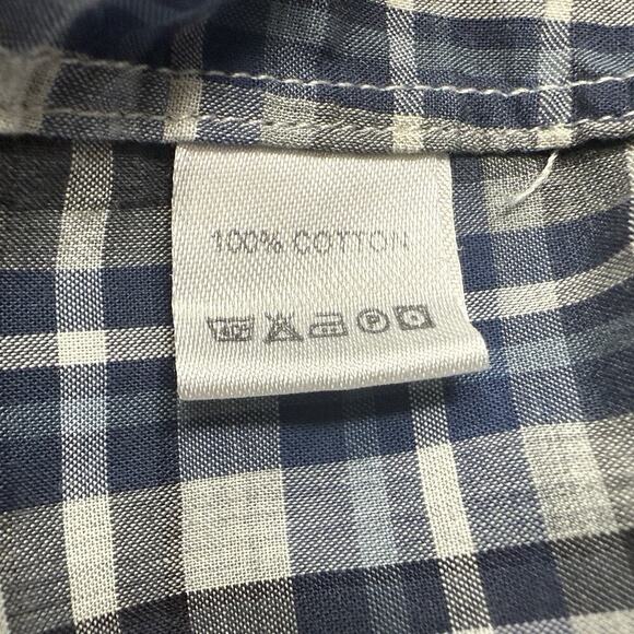 Todd Snyder Plaid Button Down Shirt Men Size XS Blue Gray Long Sleeve Cotton - Picture 10 of 10